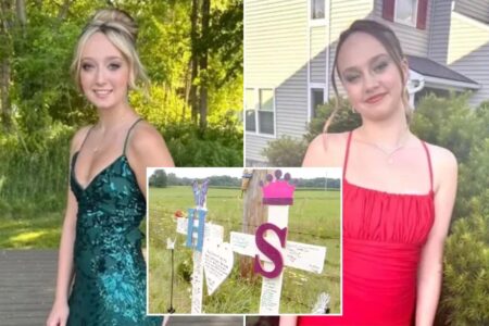 NY father learns his teen daughters died in crash after tracking their phones on their way home from amusement park
