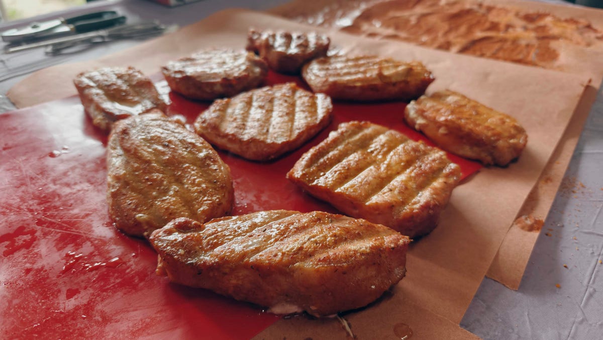 Cooked pork chops
