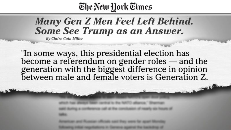 Widest Gender Gap among Gen-Z Voters