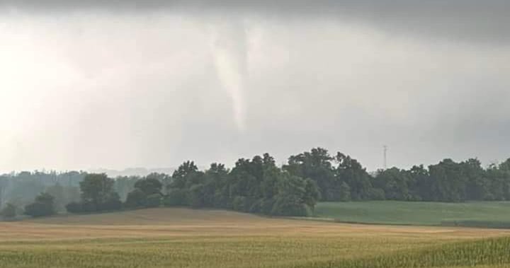 Emergency services dealing with aftermath of reported tornado in Ayr, Ont.