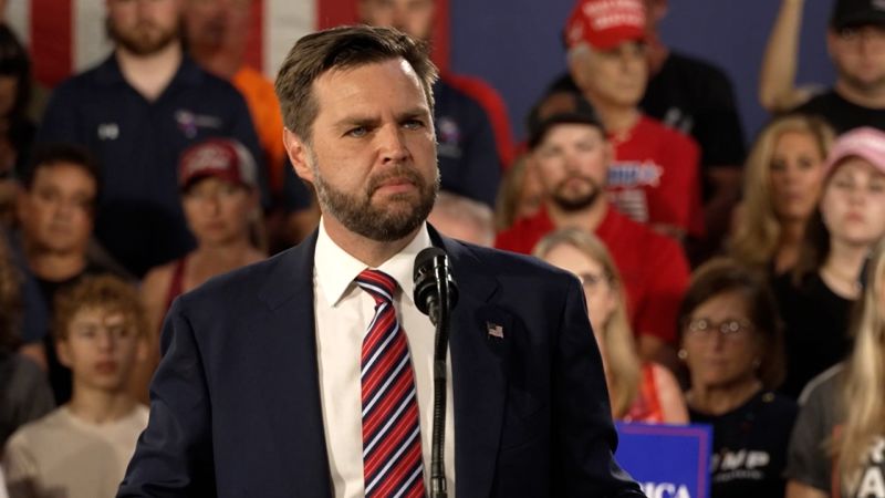 JD Vance defends Trump after cemetery incident, says Harris ‘can go to hell’