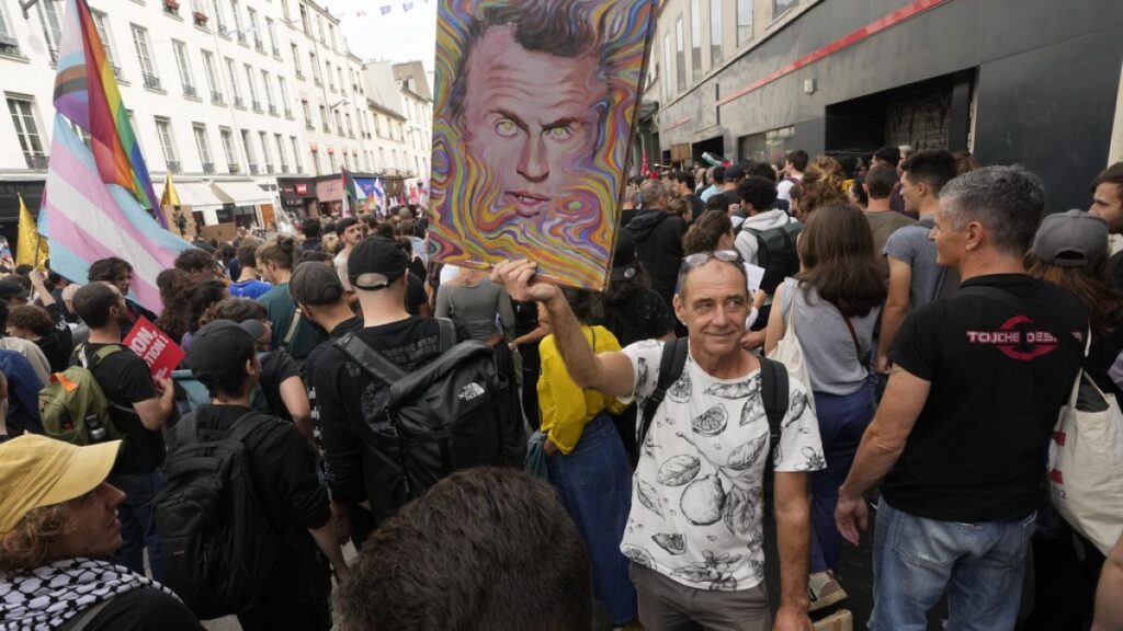 Thousands protest across France against Macron’s choice of PM