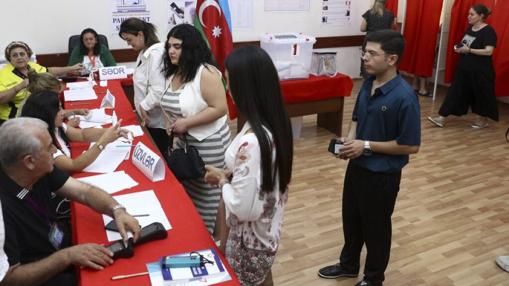 Voting underway in Azerbaijan snap parliamentary election