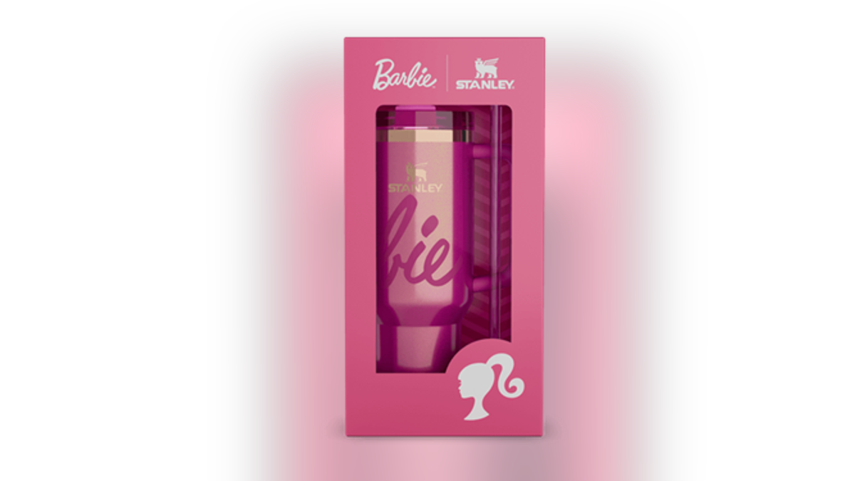 Get the classic Barbie logo on your new Stanley.