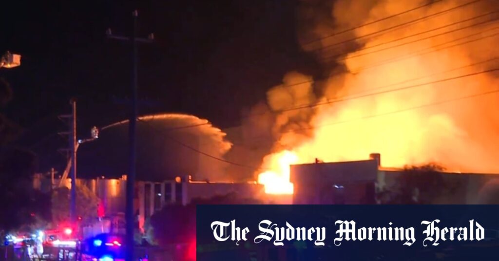 Police probe if Sydney factory fire was lit on purpose