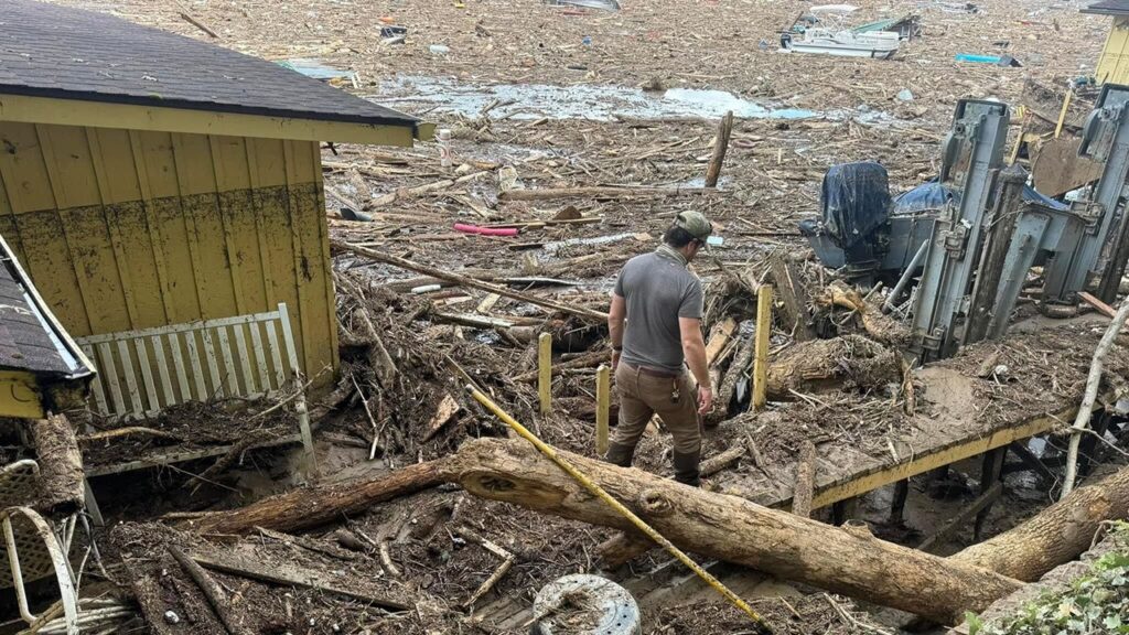 North Carolina official reveals shocking damage to tourist town: ‘All of it was washed into the lake’