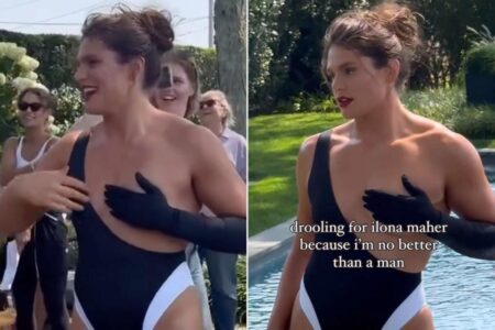 Ilona Maher Casually Avoids Nip-Slip in Hilarious BTS Video of Her “SI Swimsuit Shoot: ‘”Don’t Worry About It’