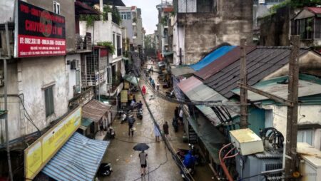 Parts of Hanoi remain flooded as Vietnam’s typhoon toll nears 200