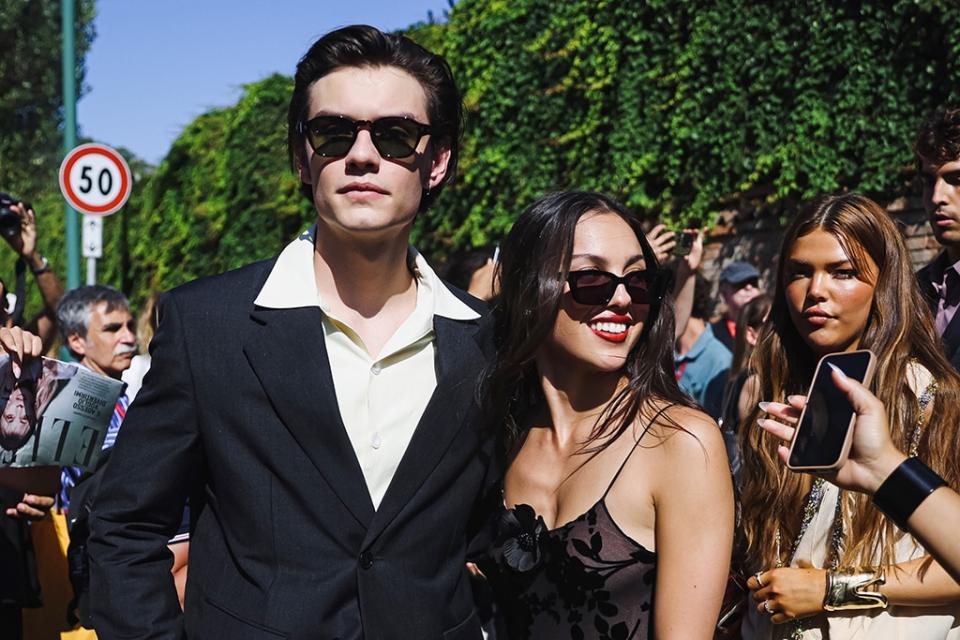 <p>Louis Partridge & Olivia Rodrigo</p>