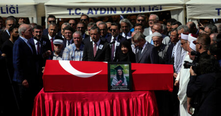 American activist Aysenur Ezgi Eygi, killed by Israeli fire in West Bank, is buried in Turkey