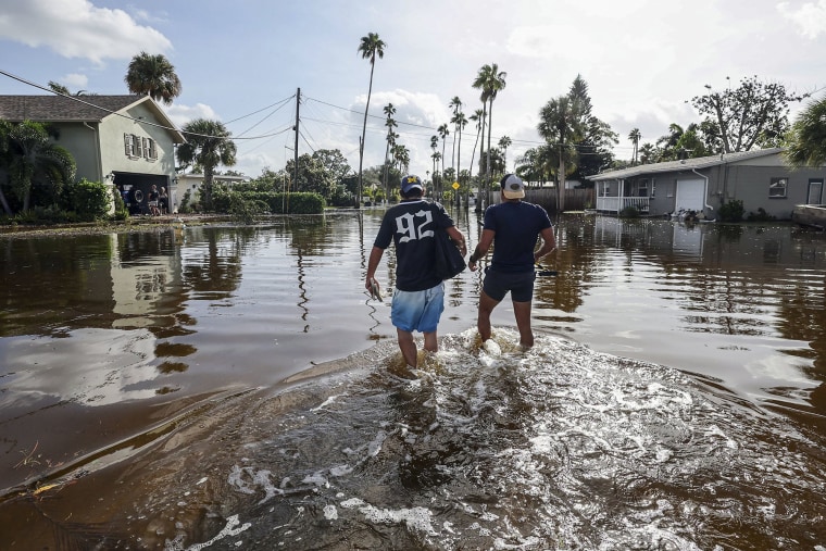 Floodwaters in St. Petersburg, Fla.