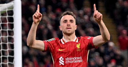 Carabao Cup: Diogo Jota and Cody Gakpo at the double as Liverpool rack up 5-1 win over West Ham to make fourth round