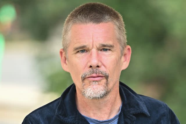 <p>Stephane Cardinale - Corbis/Corbis via Getty</p> Ethan Hawke at the 81st Venice International Film Festival