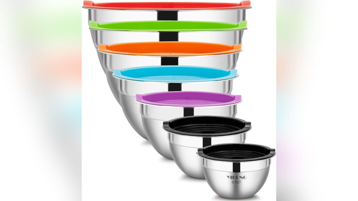 Mixing bowls help you prep all your baked goods.