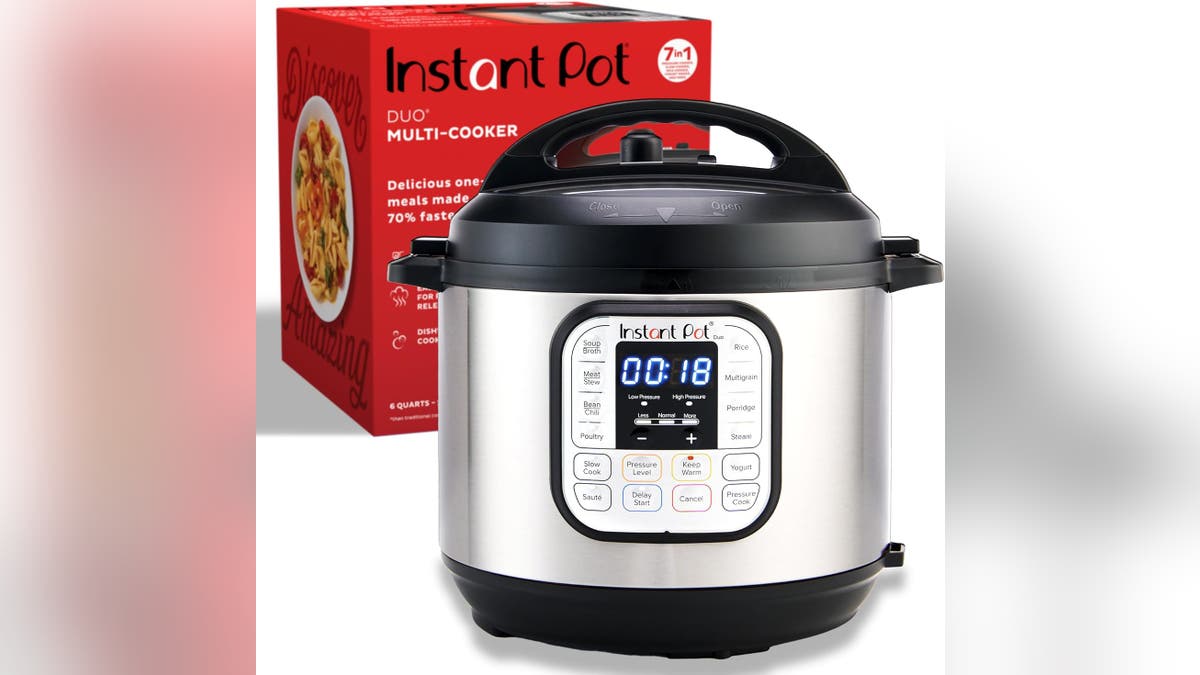 An Instant Pot cooks your meals in less than an hour.