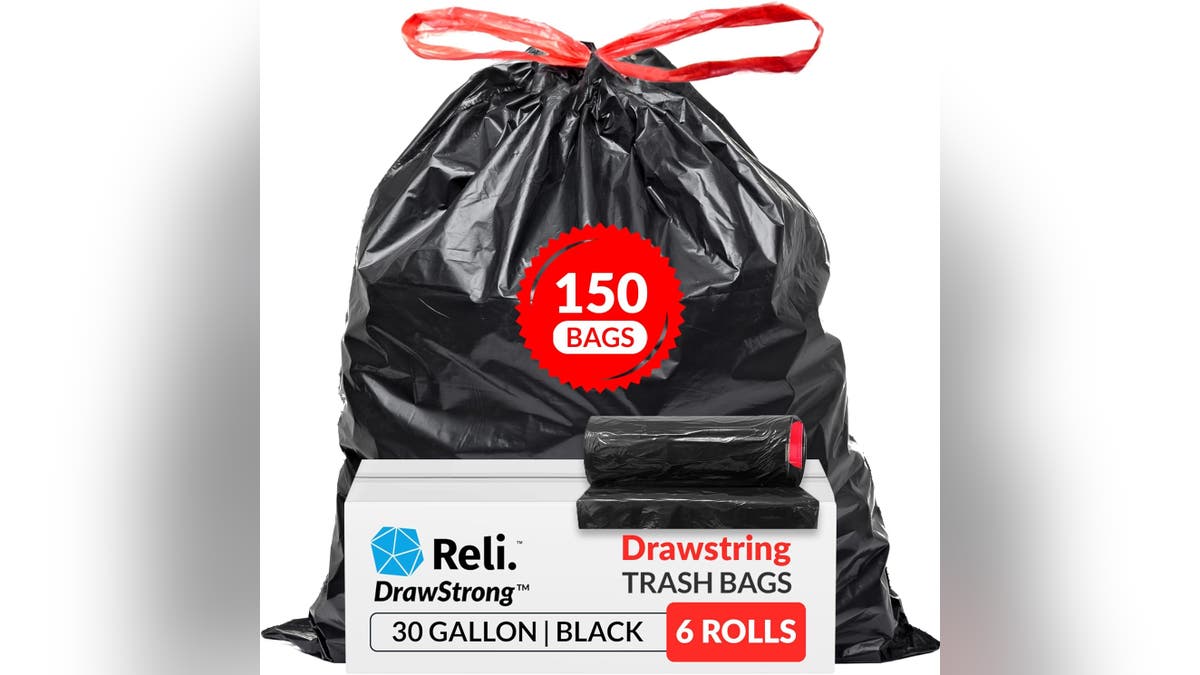 Turn ordinary trash bags into a witch's skirt.