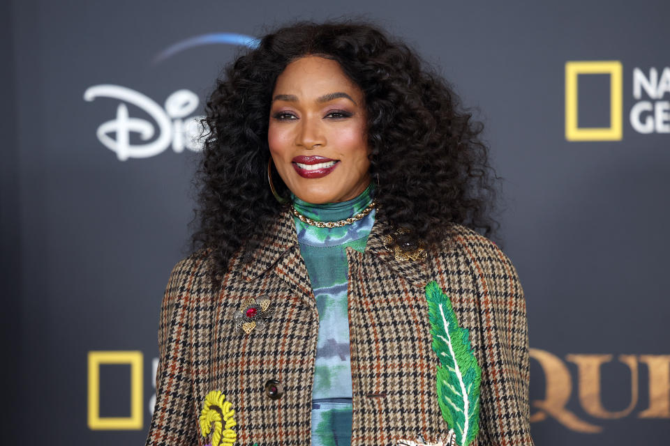 Angela Bassett attends the Los Angeles premiere of National Geographic documentary series "Queens" at Academy Museum of Motion Pictures on February 08, 2024 in Los Angeles, California. 