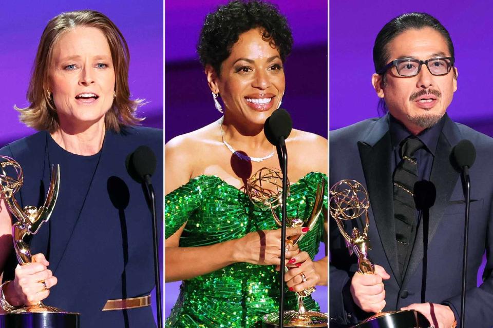 <p>Christopher Polk/Variety via Getty</p> Jodie Foster, Liza Colón-Zayas and Hiroyuki Sanada.