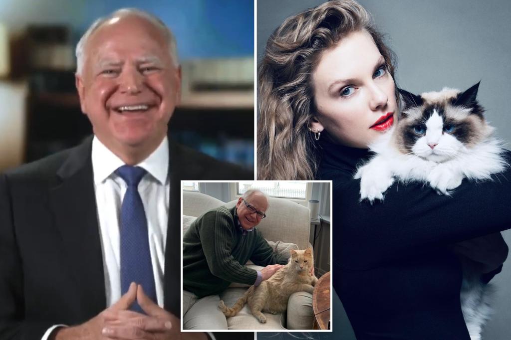 Tim Walz ‘grateful’ for Taylor Swift’s endorsement in 2024 election as ‘a fellow cat owner’