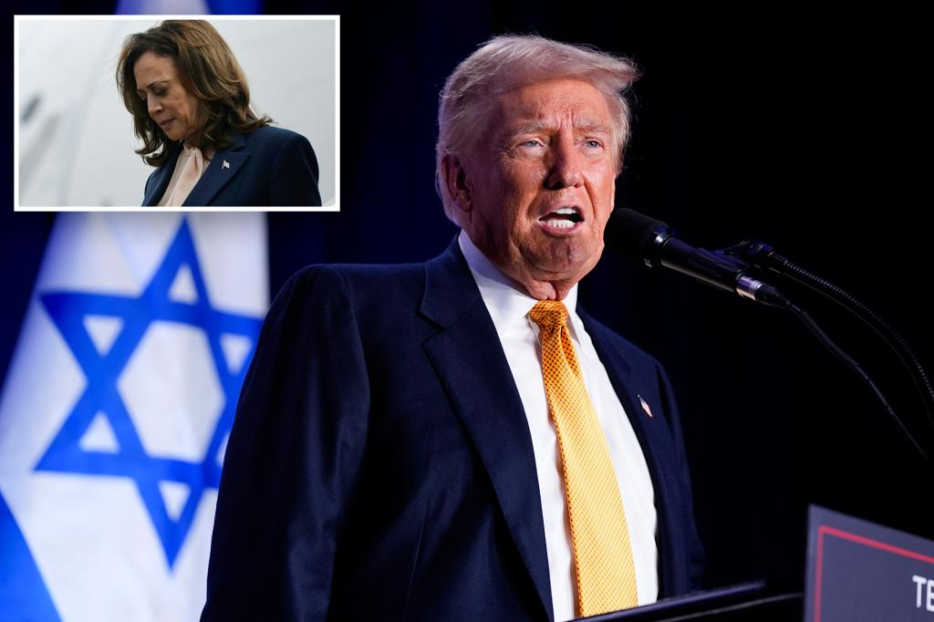 Trump slams Harris for doing ‘absolutely nothing’ to combat antisemitism, calls on her to ‘disavow the support of all Hamas sympathizers’