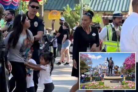 Disneyland mom breaks silence after she’s hauled away in cuffs for allegedly sneaking sobbing children into park