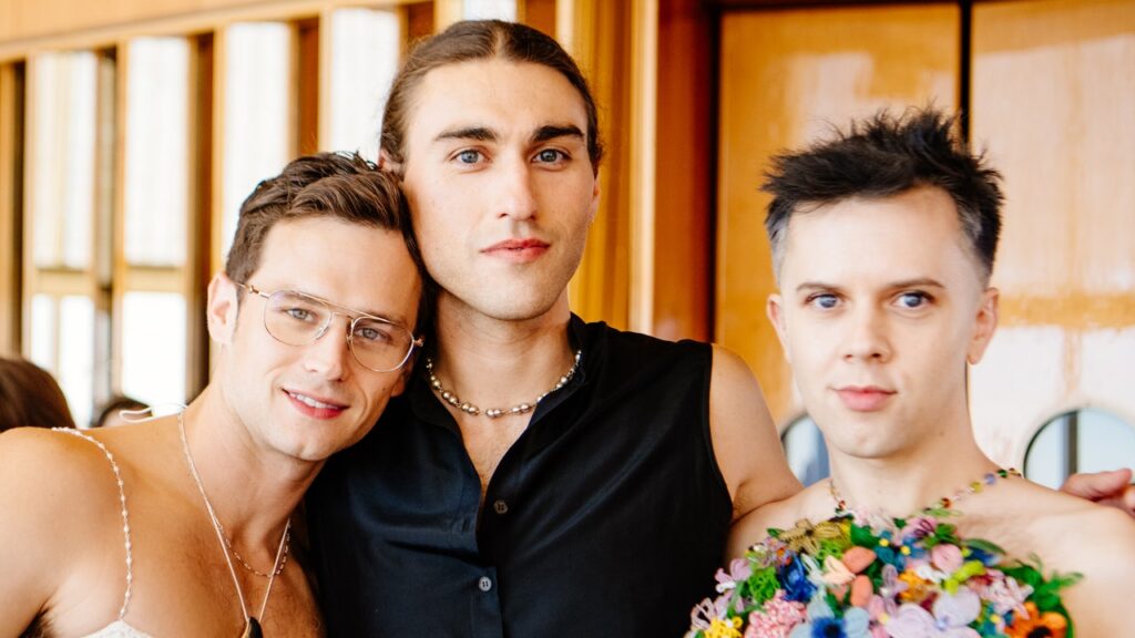 Presley Oldham Takes His Cult Favorite Pearls to New York Fashion Week with Brandon Flynn, Cole Escola, and More