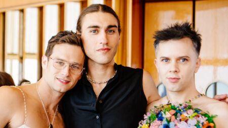 Presley Oldham Takes His Cult Favorite Pearls to New York Fashion Week with Brandon Flynn, Cole Escola, and More