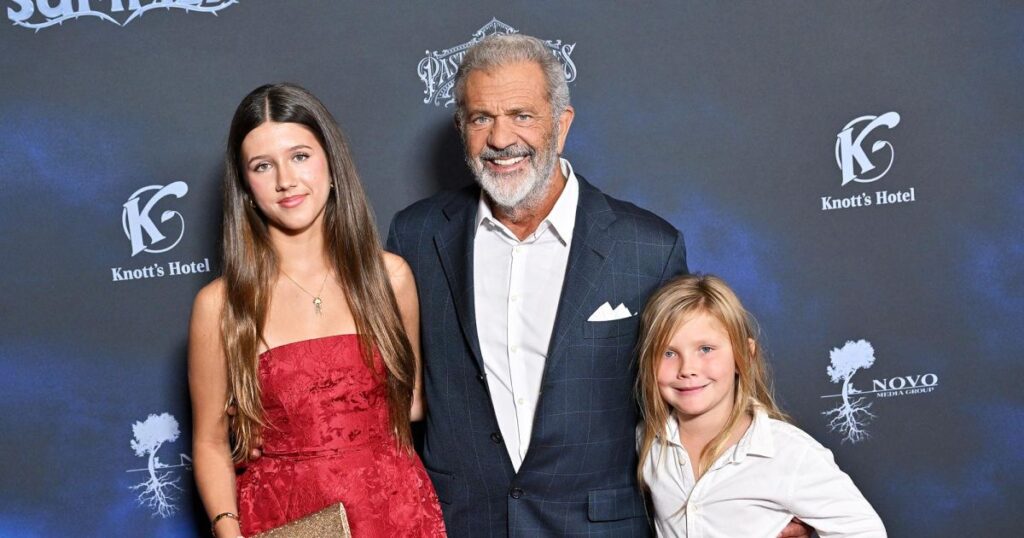 Mel Gibson Hits ‘Monster Summer’ Red Carpet With Youngest Kids Lucia and Lars