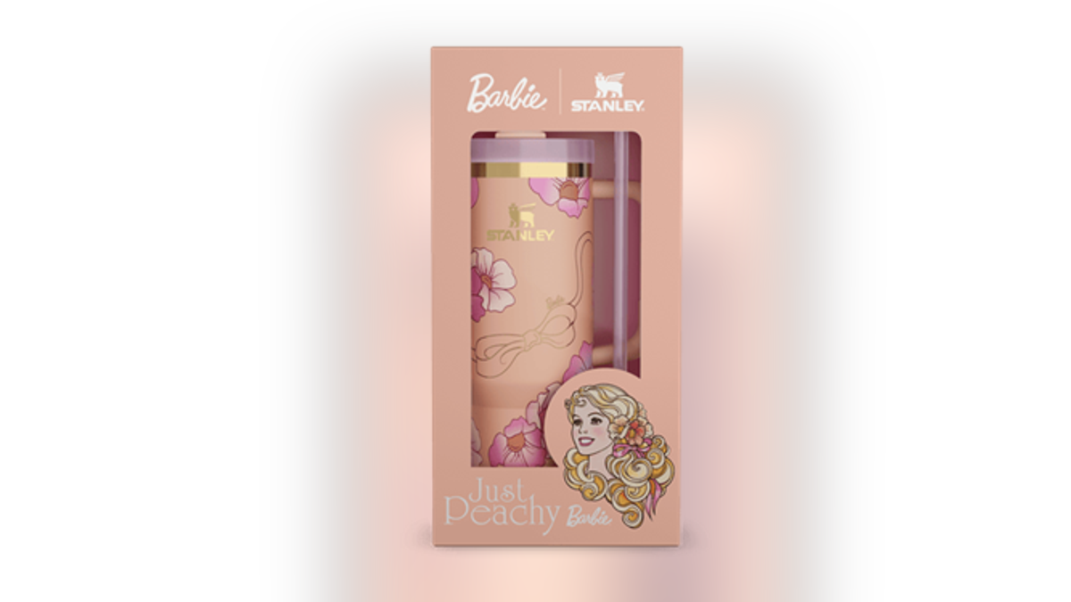 This peach-colored Stanley celebrates everything Barbie.