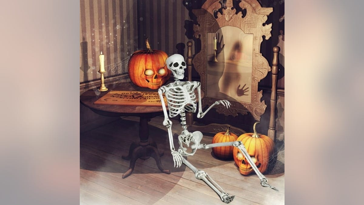 A giant skeleton is sure to be a favorite.