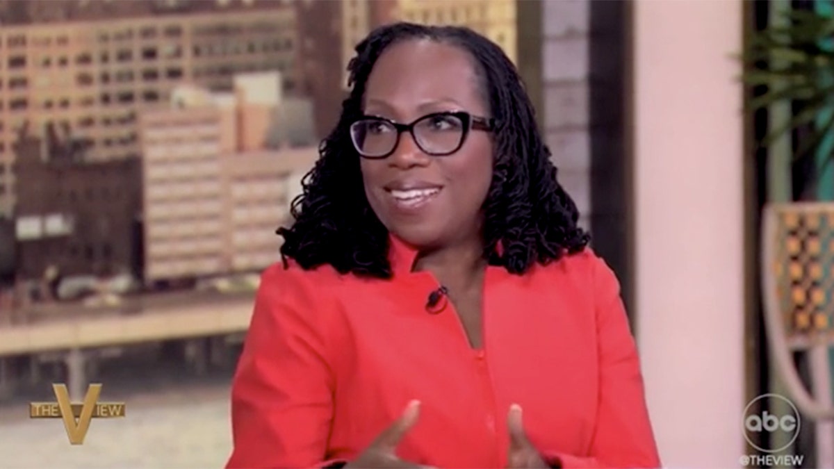 Ketanji Brown Jackson appearing on "The View" on ABC