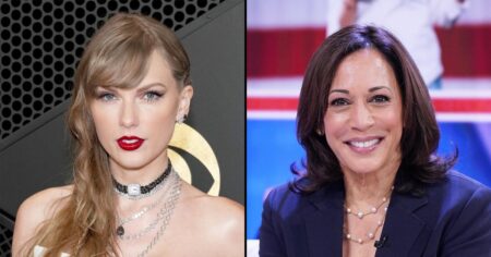 Taylor Swift Endorses Kamala Harris for President, Addresses Herself as ‘Childless Cat Lady’