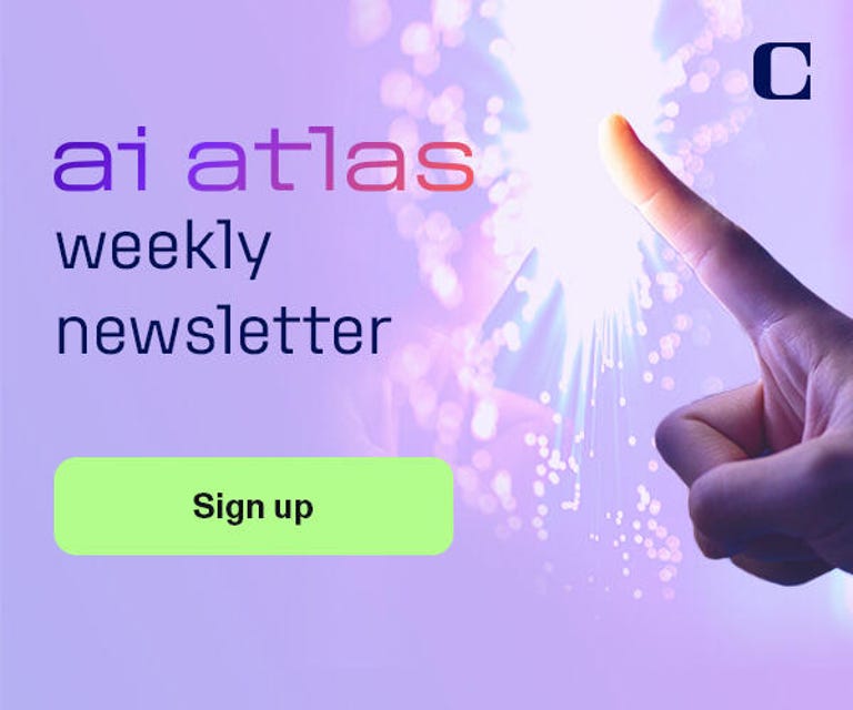 Signup notice for AI Atlas newsletter