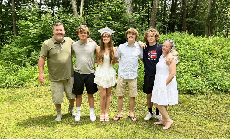 Joe Casey and his family.