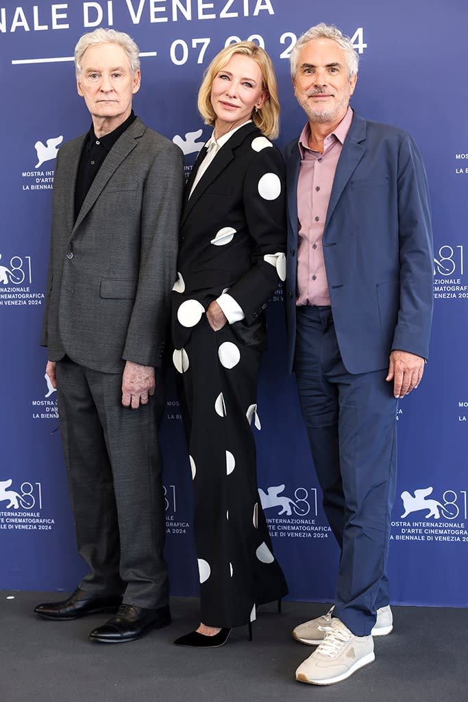 <p>Kevin Kline, Cate Blanchett & Alfonso Cuaron</p>