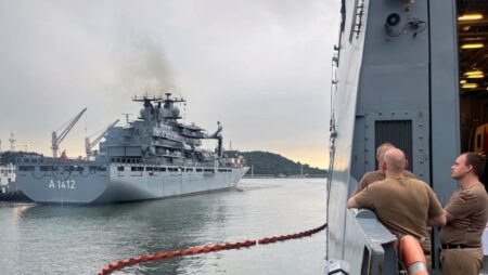 China condemns German navy’s transit of Taiwan Strait