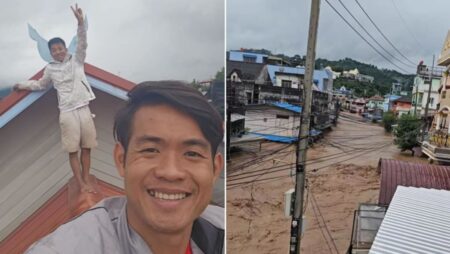 Coach of Thai cave boys trapped again – by typhoon floods