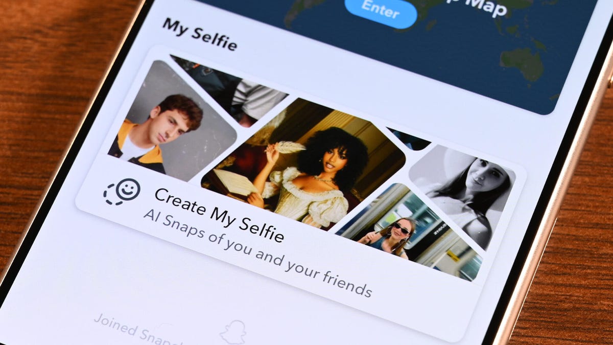My Selfie feature on a phone