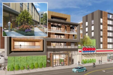 First mixed-use development in US featuring a Costco and affordable housing will open in Los Angeles