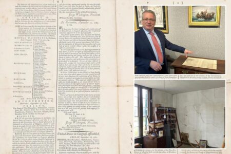 Rare copy of US Constitution that went missing for centuries being auctioned for millions