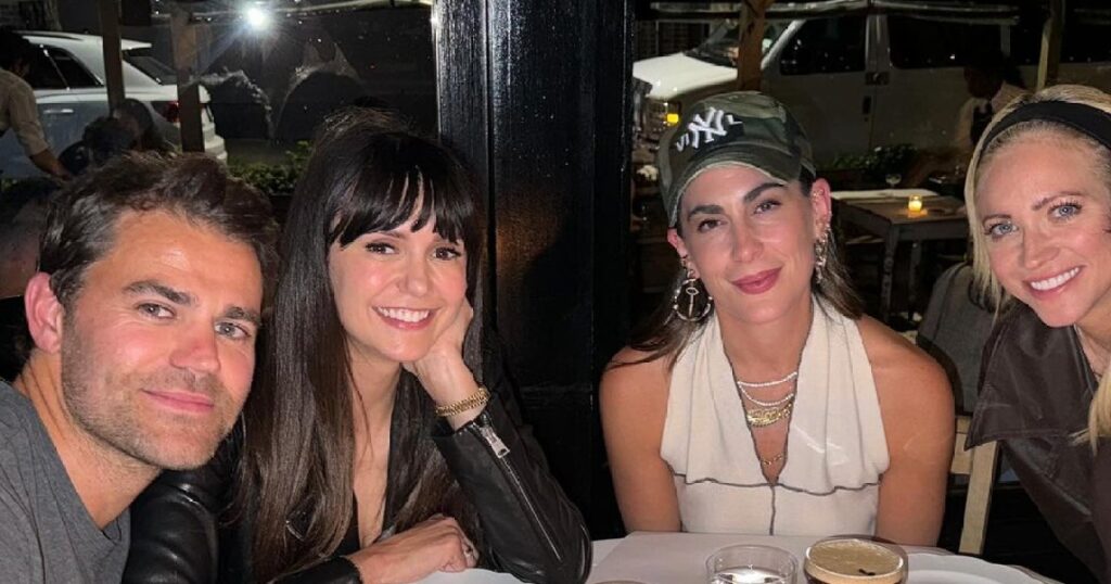 Nina Dobrev and Paul Wesley Have a Cute ‘Vampire Diaries’ Reunion