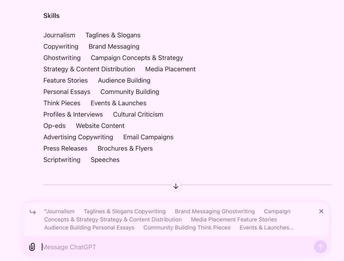 Skills List