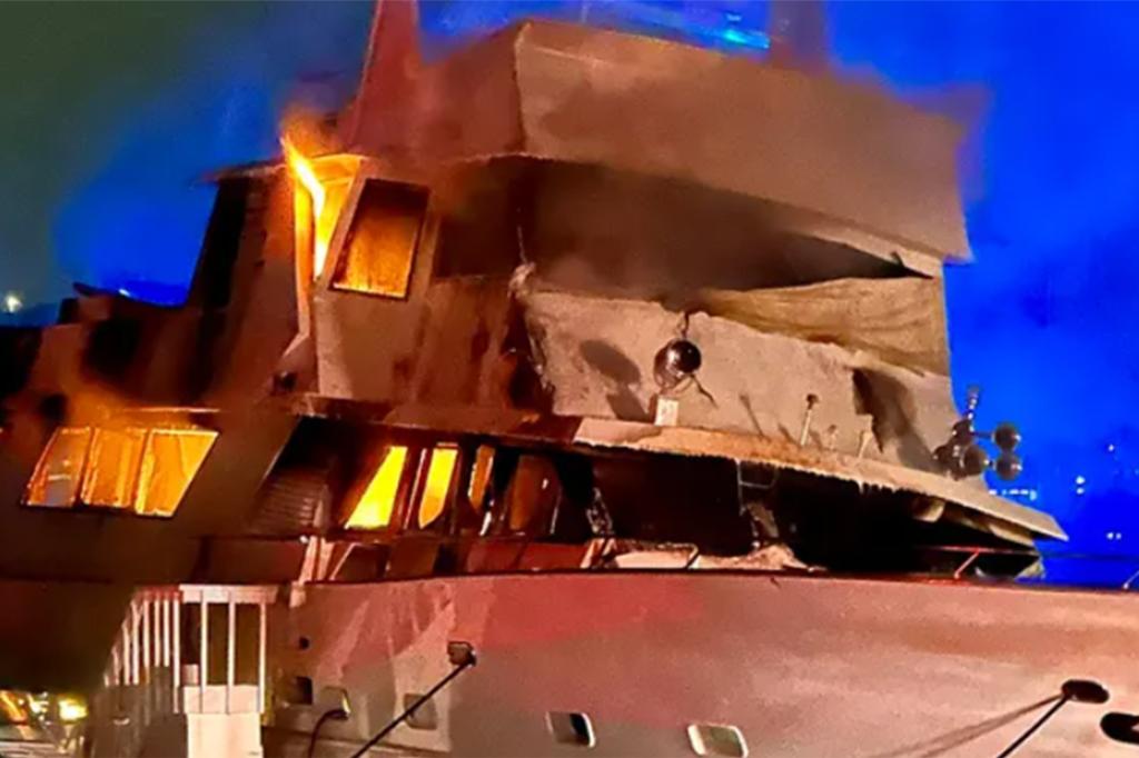 California yacht with fireworks, ammo onboard sinks after bursting into flames