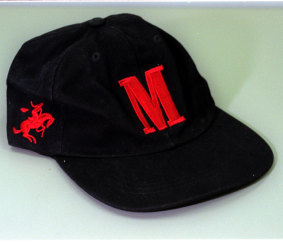 The black cap found at the crime scene.