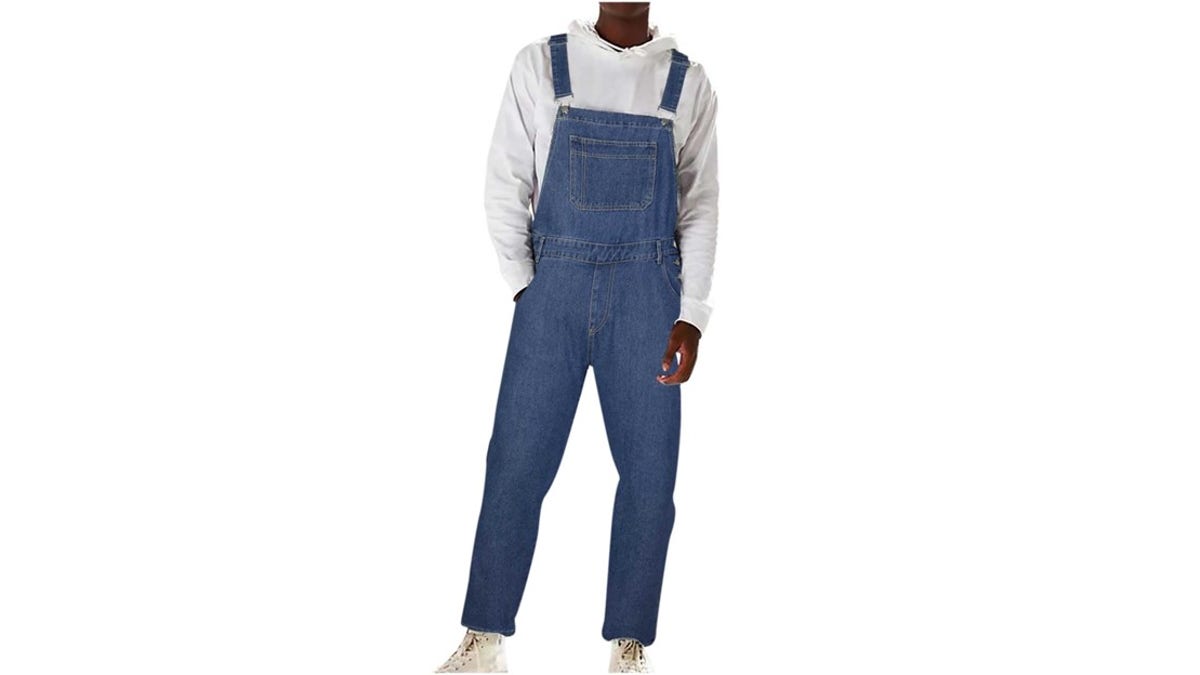 Look like Mario or Luigi with a set of overalls and a red or green shirt.