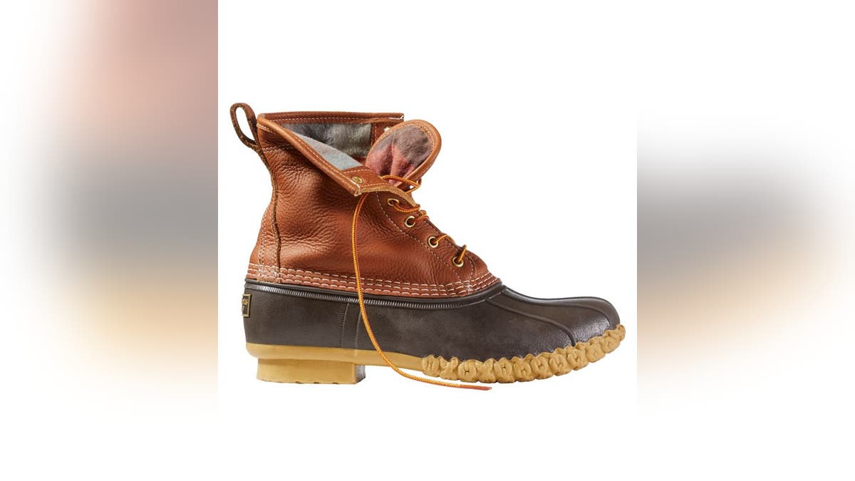 Lined Bean boots will keep your feet dry in any condition.