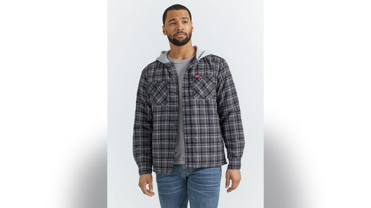 Stay warm in your new flannel.