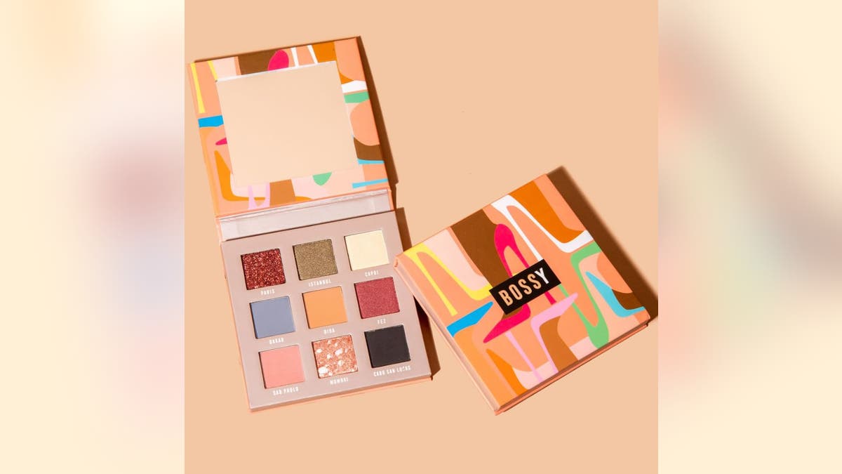 Bossy has beautiful, bright eyeshadow colors.