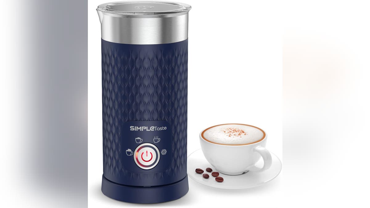 Easily froth milk with an electric milk frother.