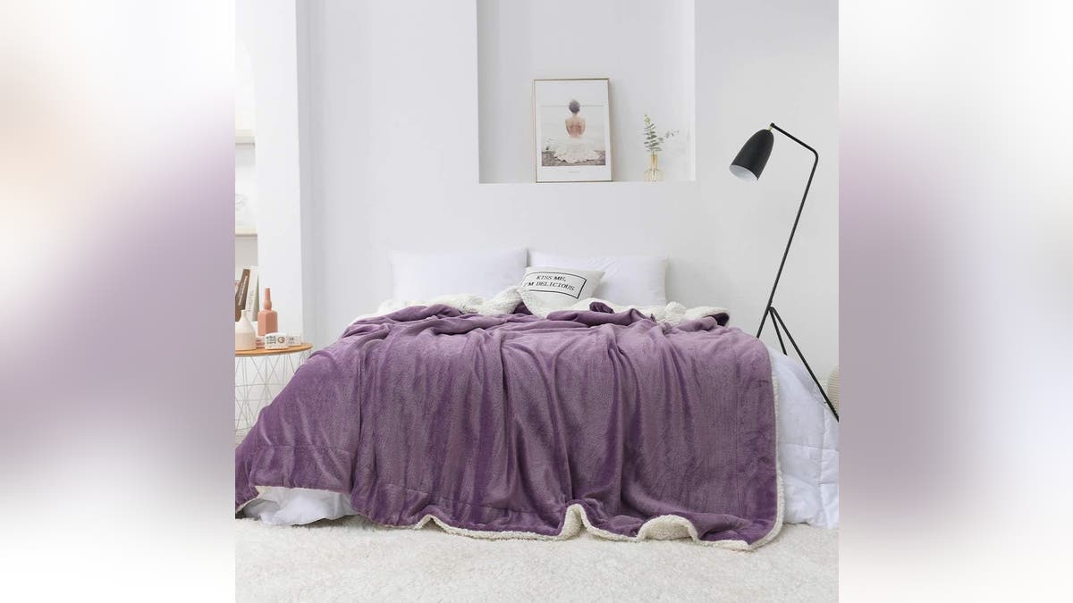You can throw this blanket on your bed or couch.